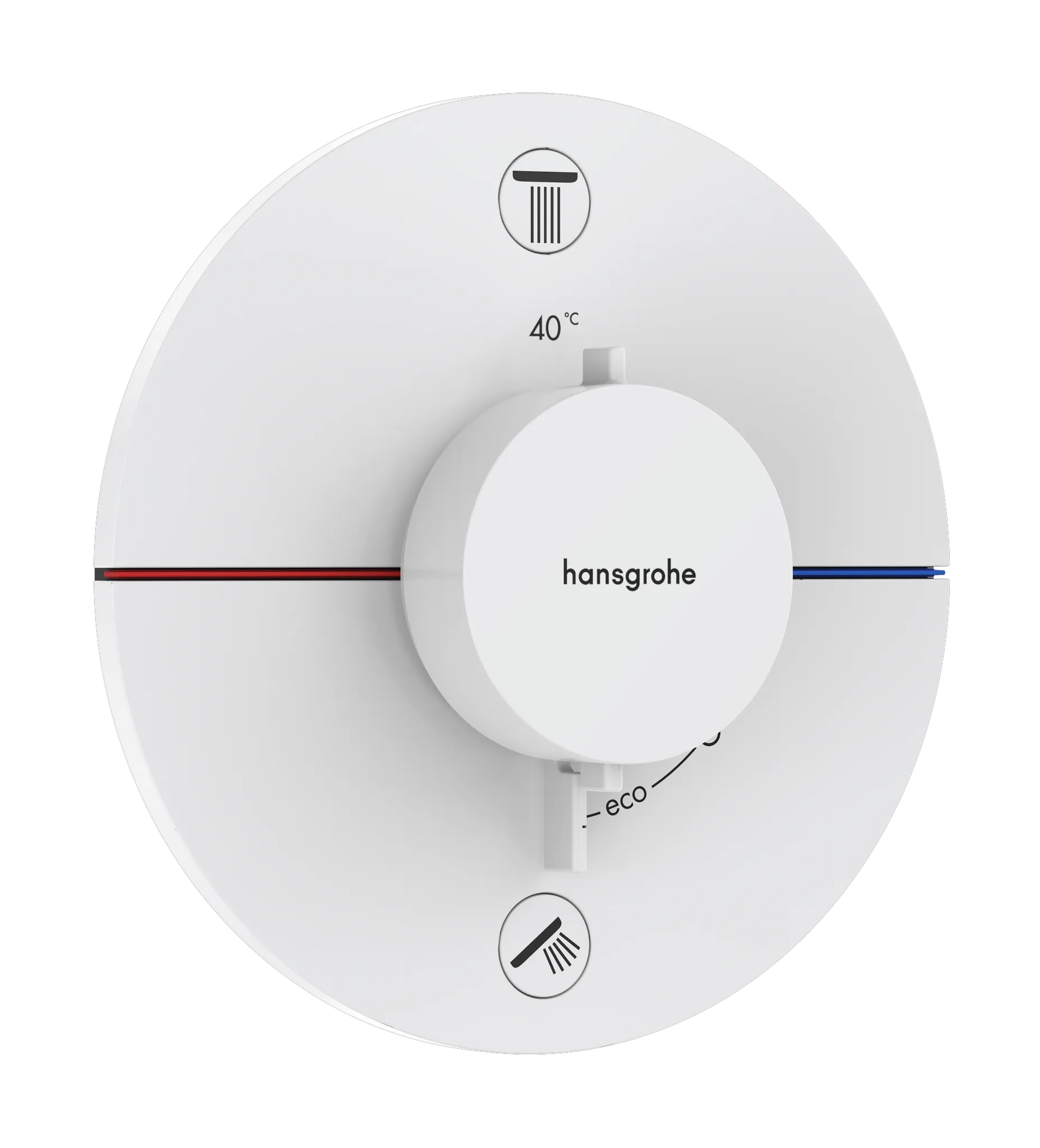 ShowerSelect Comfort S Thermostat Unterputz für 2 Verbraucher Chrom Farbe: Mattweiß ShowerSelect Comfort S Thermostat Unterputz für 2 Verbraucher Chrom Farbe: Mattweiß