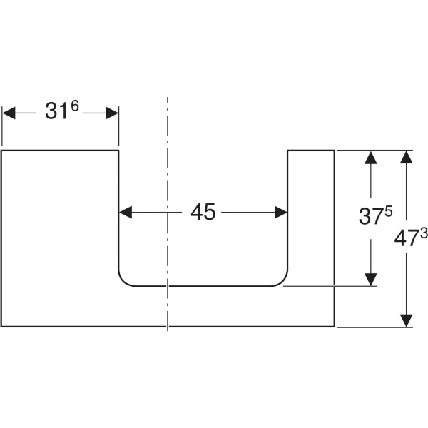 Geberit Zubehör/Ersatzteile für Badezimmerzubehör „ONE“
