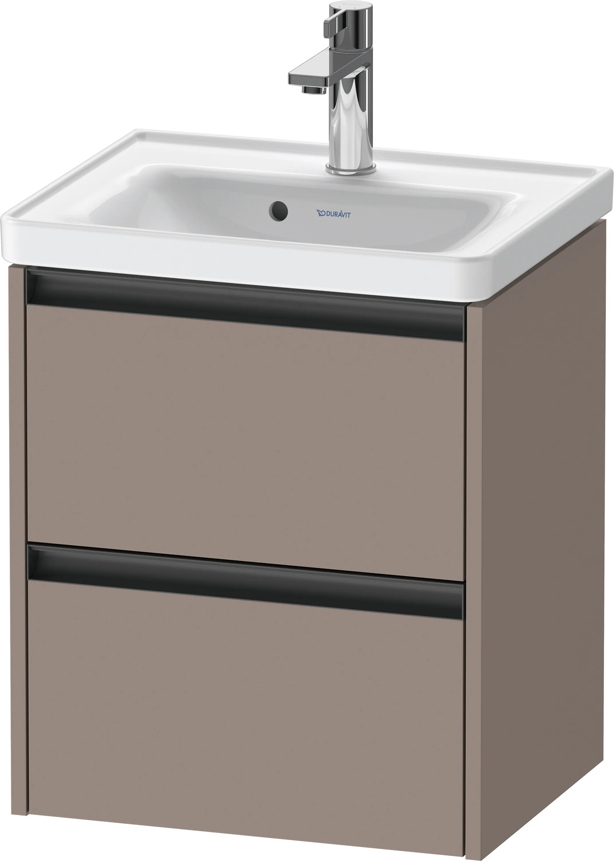 Duravit Waschtischunterschrank wandhängend „Ketho.2“ 48,4 × 54,9 × 37,5 cm Basalt Matt