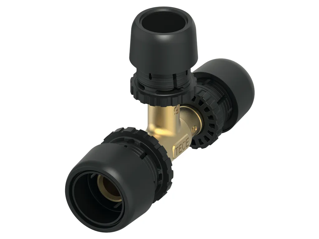 TECElogo-Ax T-Stück reduziert Dimension 20 × 16 × 20, Siliziumbronze TECElogo-Ax T-Stück reduziert Dimension 20 × 16 × 20, Siliziumbronze