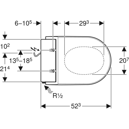 AquaClean Tuma Comfort WC-Aufsatz Spezialanfertigung: weiß-alpin AquaClean Tuma Comfort WC-Aufsatz Spezialanfertigung: weiß-alpin