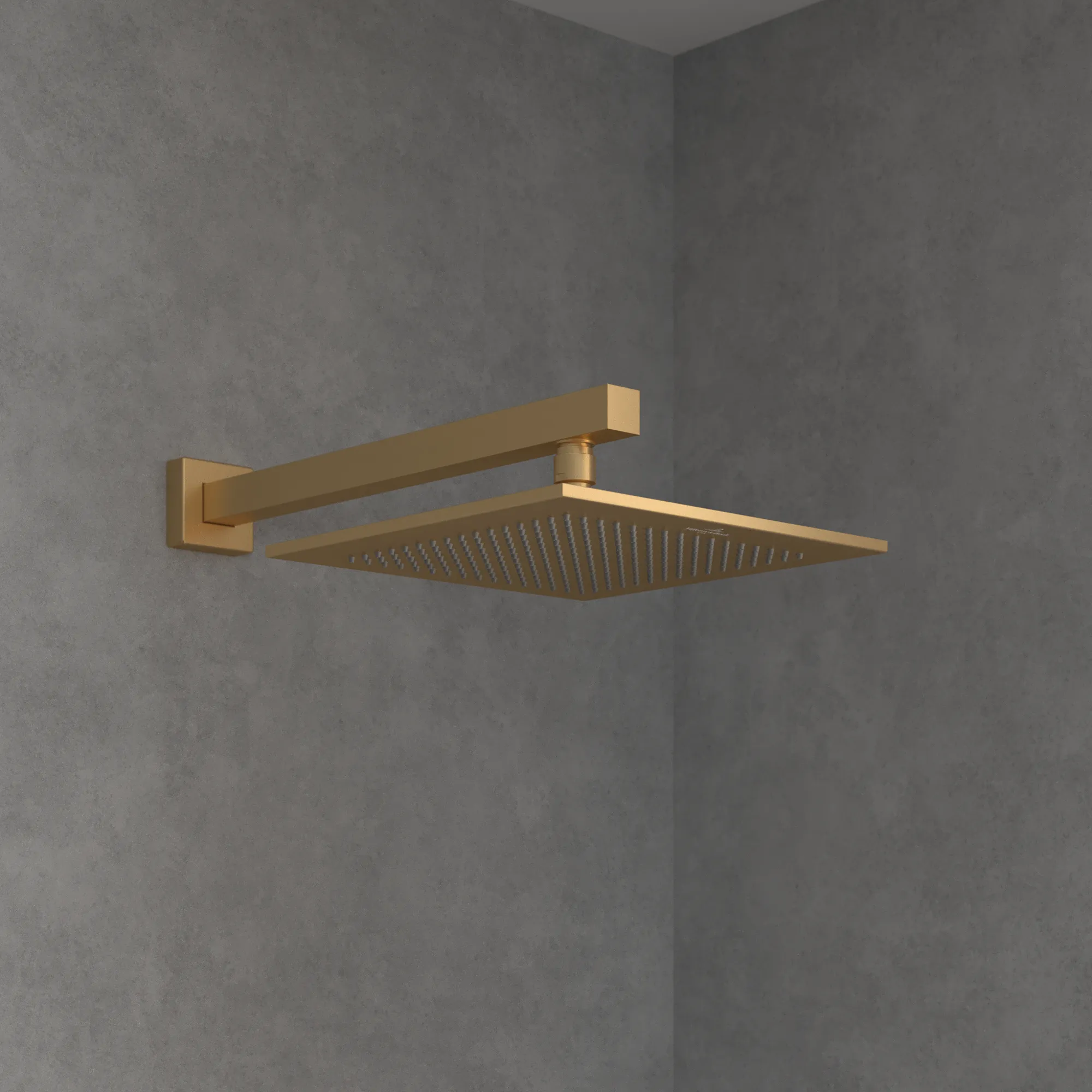 Villeroy & Boch Universal Showers Regenbrause, eckig, Brushed Gold, 250x250x56 mm
