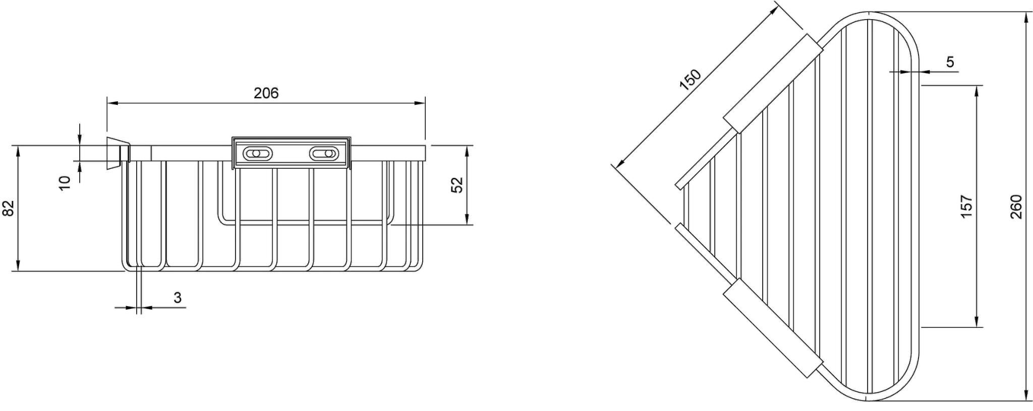 Villeroy & Boch Seifenhalter „Elements-Tender“, Befestigung verdeckt