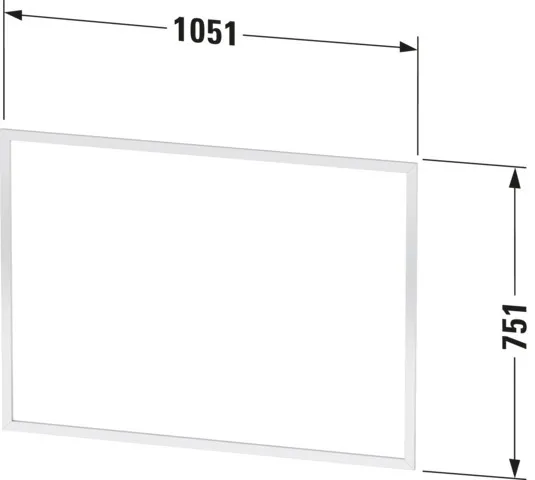 Duravit Einbaurahmen „L-Cube“ Duravit Einbaurahmen „L-Cube“