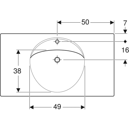Wandwaschtisch mit Ablagefläche „Preciosa“, rechteckig 100 × 55 cm in weiß alpin Wandwaschtisch mit Ablagefläche „Preciosa“, rechteckig 100 × 55 cm in weiß alpin