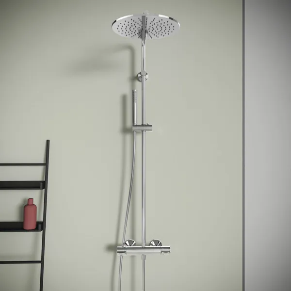 Ideal Standard Ceraplus Safe Duschsystem mit Brausethermostat Chrom Ideal Standard Ceraplus Safe Duschsystem mit Brausethermostat Chrom