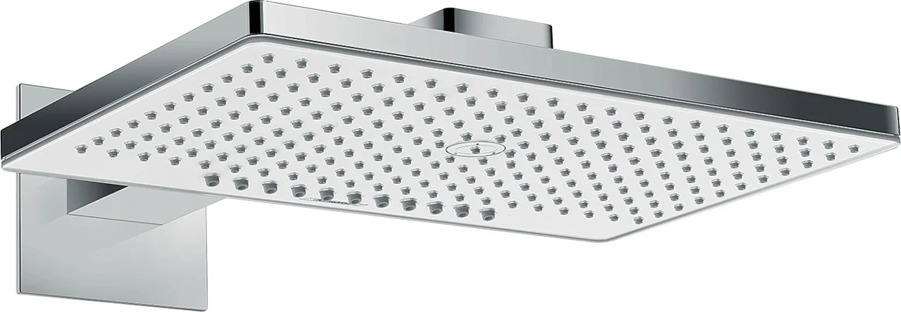 Hansgrohe Rainmaker Select Kopfbrause 460 2jet, weiß/chrom, Brausearm 450 mm, abnehmbare Strahlscheibe und Kopfbrause, Wand-Unterputz-Installation auf iBox universal Hansgrohe Rainmaker Select Kopfbrause 460 2jet, weiß/chrom, Brausearm 450 mm, abnehmbare Strahlscheibe und Kopfbrause, Wand-Unterputz-Installation auf iBox universal