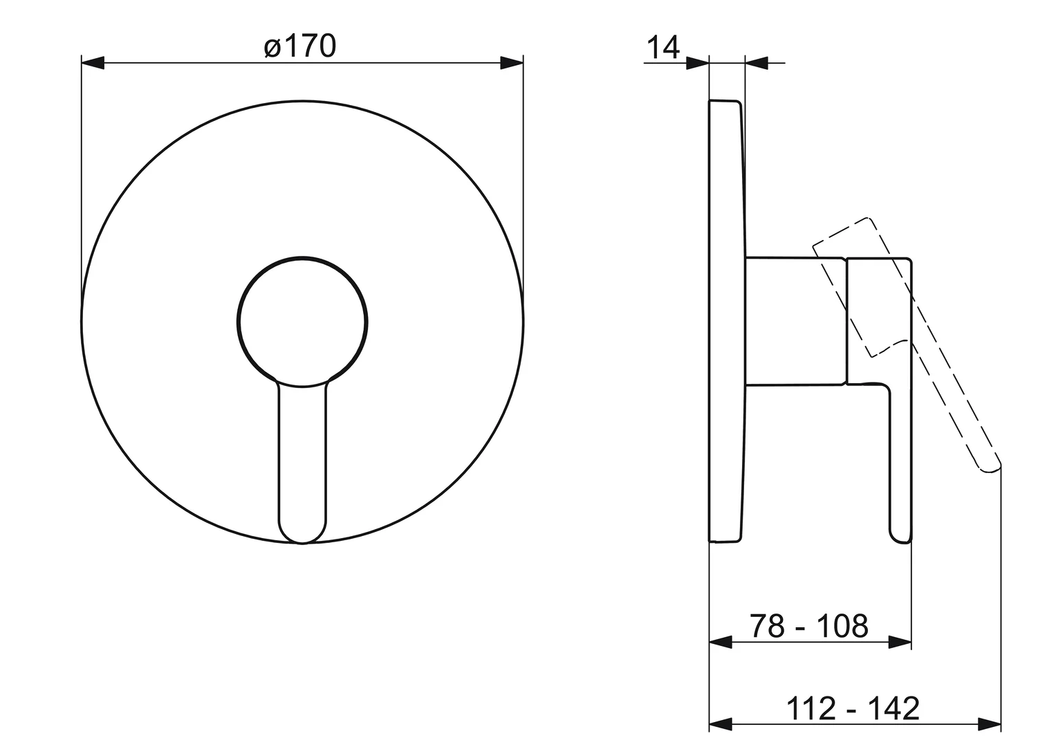 HansaDESIGNO Style Duscharmatur, Einhebelmischer Fertigmontageset für Brausebatterie 8110 Rosette rund Chrom HansaDESIGNO Style Duscharmatur, Einhebelmischer Fertigmontageset für Brausebatterie 8110 Rosette rund Chrom