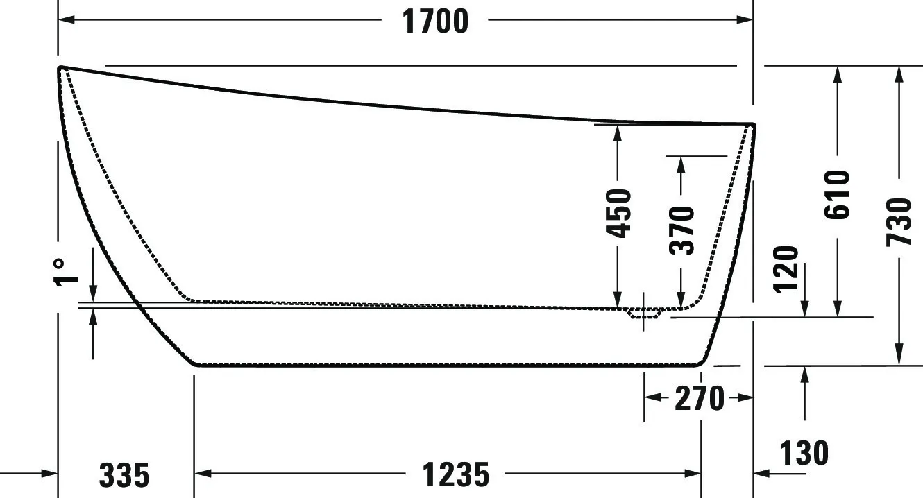 Duravit Badewanne „DuraFaro“ freistehend oval 1700 × 750 mm in Weiß Duravit Badewanne „DuraFaro“ freistehend oval 1700 × 750 mm in Weiß