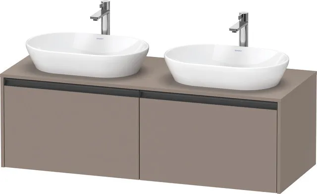 Duravit Waschtischunterschrank wandhängend „Ketho.2“ 140 × 45,9 × 55 cm Basalt Matt Duravit Waschtischunterschrank wandhängend „Ketho.2“ 140 × 45,9 × 55 cm Basalt Matt