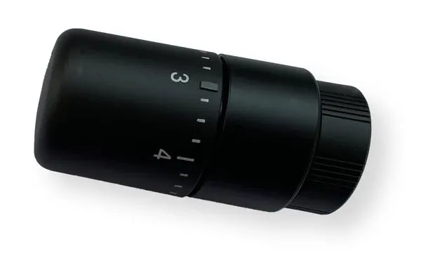 Thermostat Testa, M30x1,5, Schwarz samtmatt Thermostat Testa, M30x1,5, Schwarz samtmatt