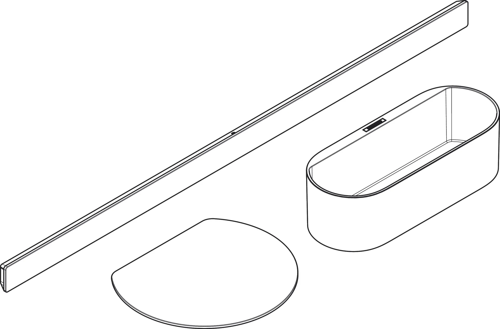 Hansgrohe WallStoris Badewannenset, Mattweiß