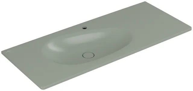 Villeroy & Boch Wandwaschtisch „Antao“ 1200 × 500 × 150 mm, für Becken links in Morning Green