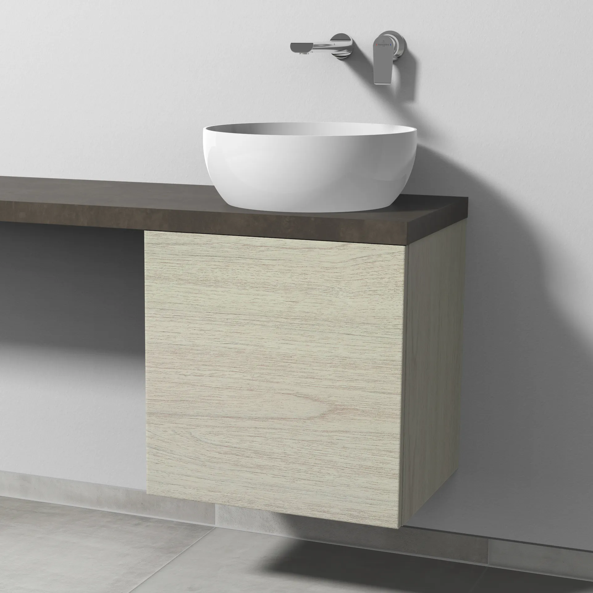 Sanipa Waschtischunterschrank „2morrow“ 500 × 510 × 420 mm in White Oak