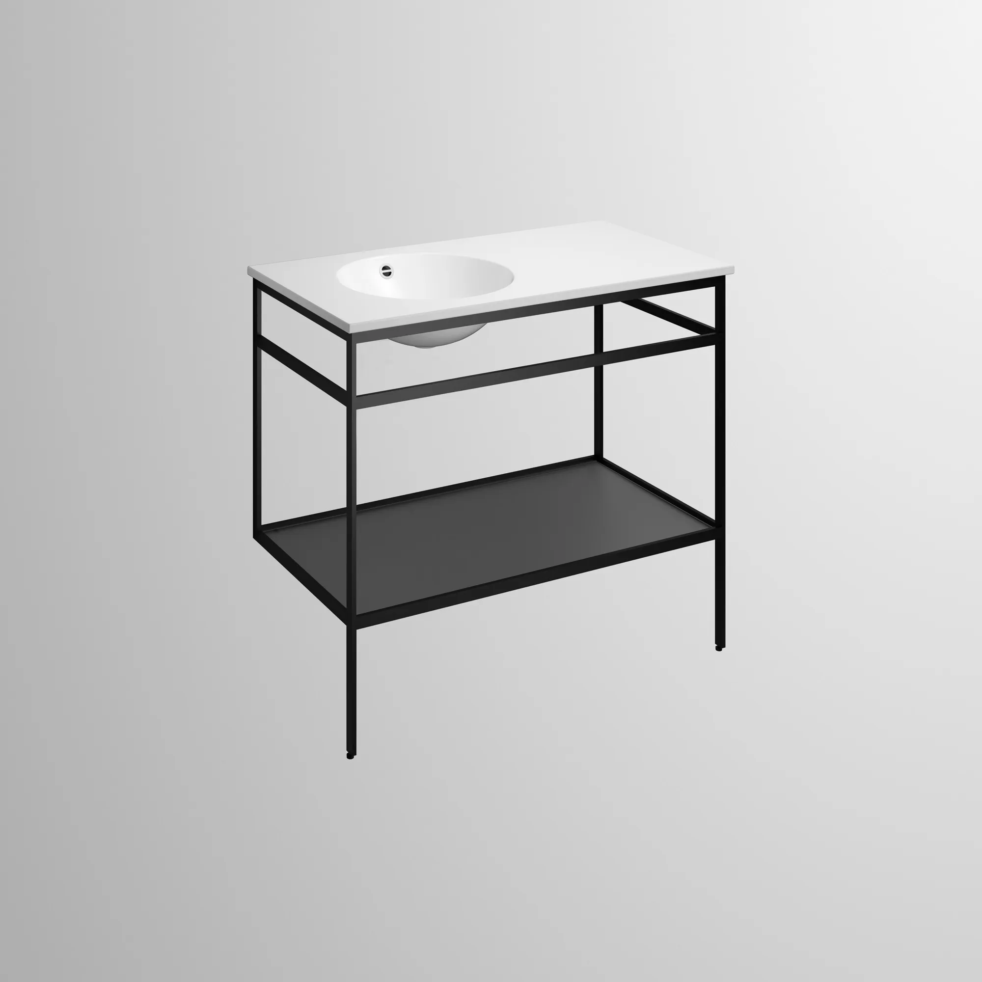 Alape Waschplatz „WF-Serie“ 1000 × 900 mm, ohne Hahnlochbohrung, links Alape Waschplatz „WF-Serie“ 1000 × 900 mm, ohne Hahnlochbohrung, links