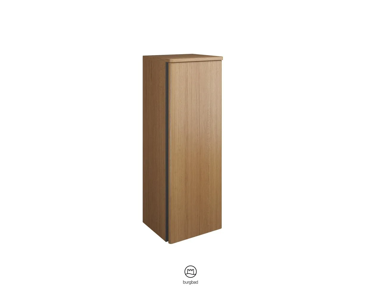 burgbad Hochschrank „Badu“ 392 × 980 × 365 mm in Nussbaum Dekor Samt