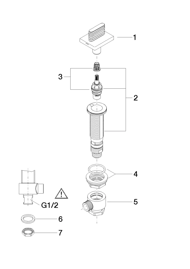 Dornbracht CL.1 Seitenventil, rechtsschließend, kalt mit WAVES-Struktur Dornbracht CL.1 Seitenventil, rechtsschließend, kalt mit WAVES-Struktur