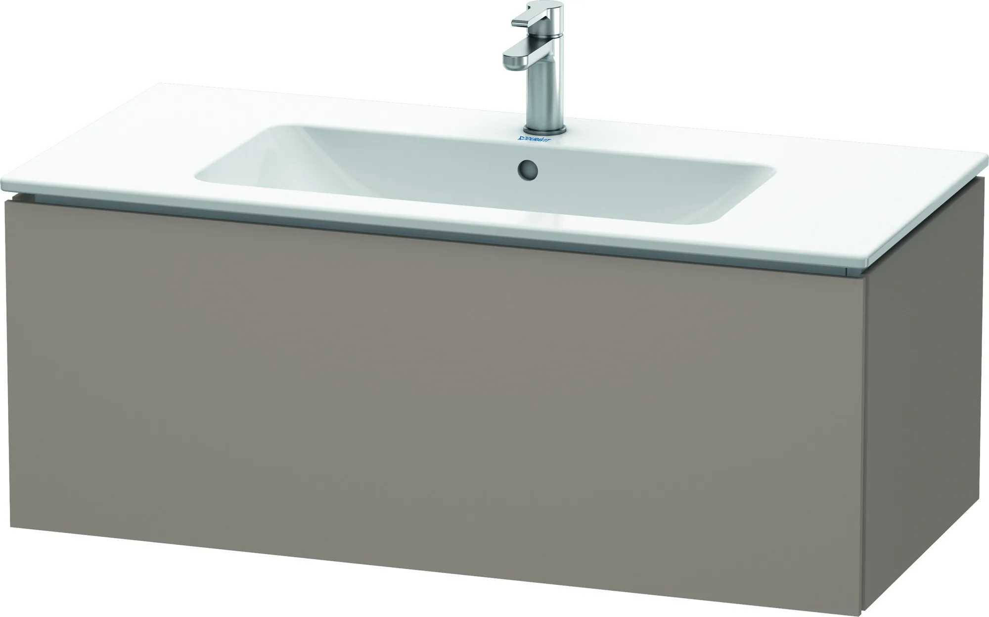 Duravit Waschtischunterschrank wandhängend „L-Cube“ 102 × 40 × 48,1 cm Basalt Matt Duravit Waschtischunterschrank wandhängend „L-Cube“ 102 × 40 × 48,1 cm Basalt Matt