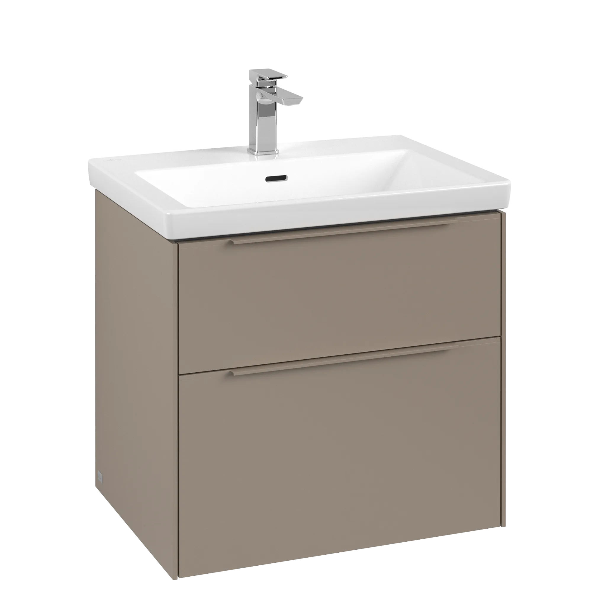 Villeroy & Boch Subway 3.0 Waschbeckenunterschrank C57602, 622 x 576 x 478 mm, Eckig, Waschbecken mittig, Wandhängend