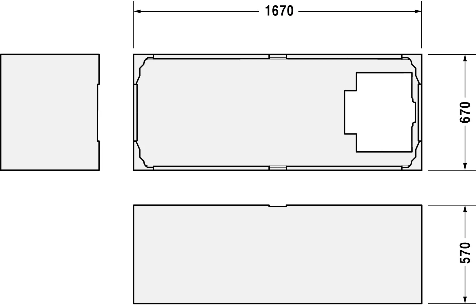 Badewannenträger für Starck 700334