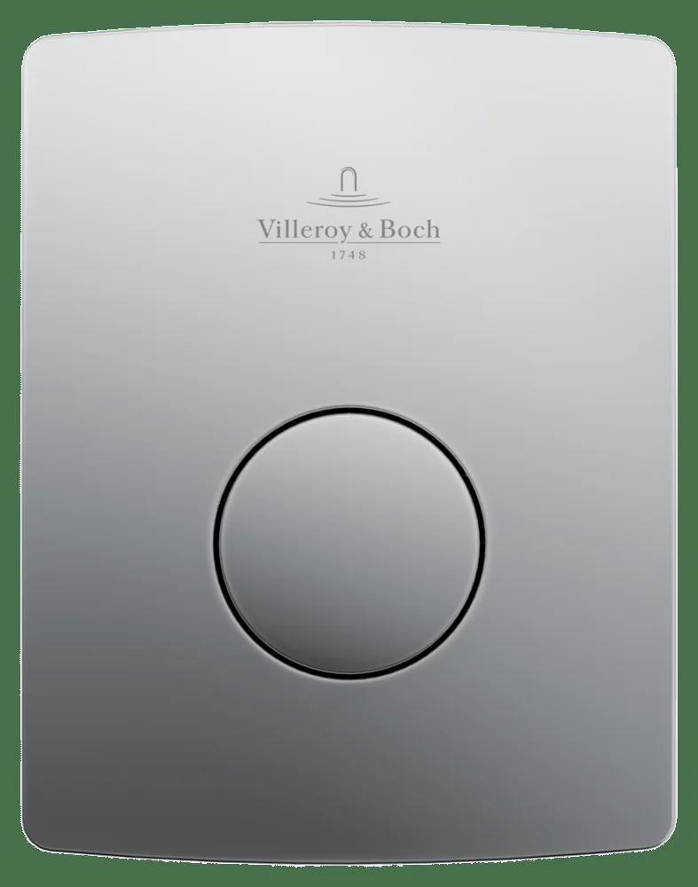 Villeroy & Boch ViConnect Urinal-Betätigungsplatte 126x162mm 1-Sp. Chrom Edelmatt