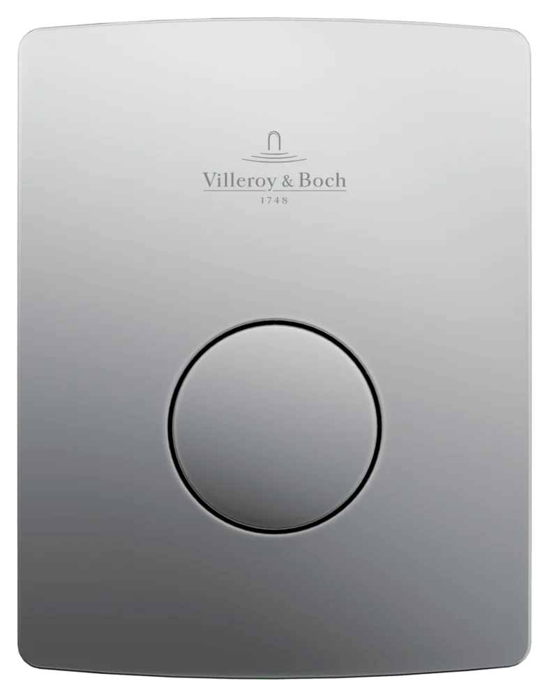Villeroy & Boch ViConnect Urinal-Betätigungsplatte 126x162mm 1-Sp. Chrom Edelmatt
