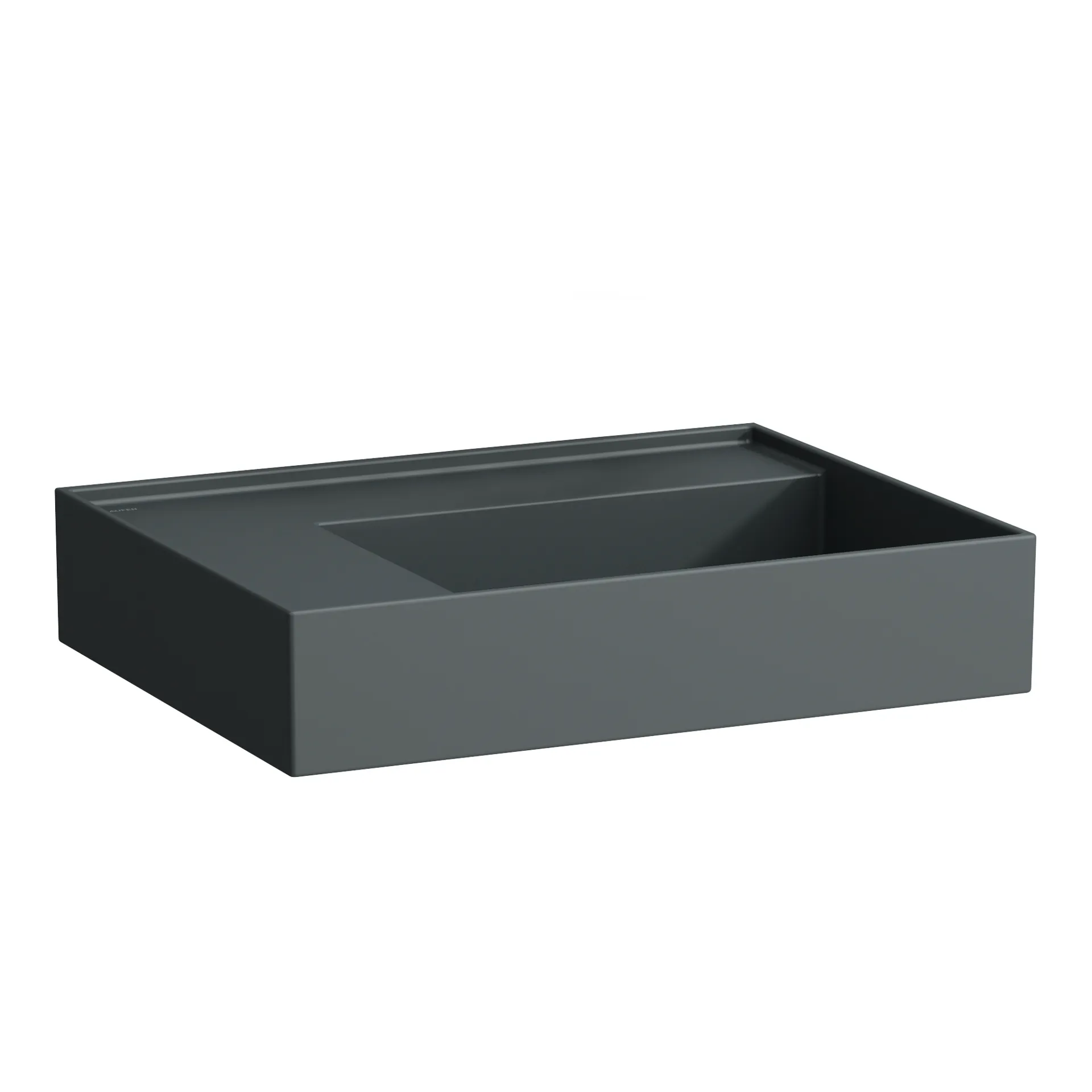 Aufsatzwaschtisch Kartell • 460x600x150 1 Hahnloch ohne Überlauf Ablage links weiß Aufsatzwaschtisch Kartell • 460x600x150 1 Hahnloch ohne Überlauf Ablage links weiß