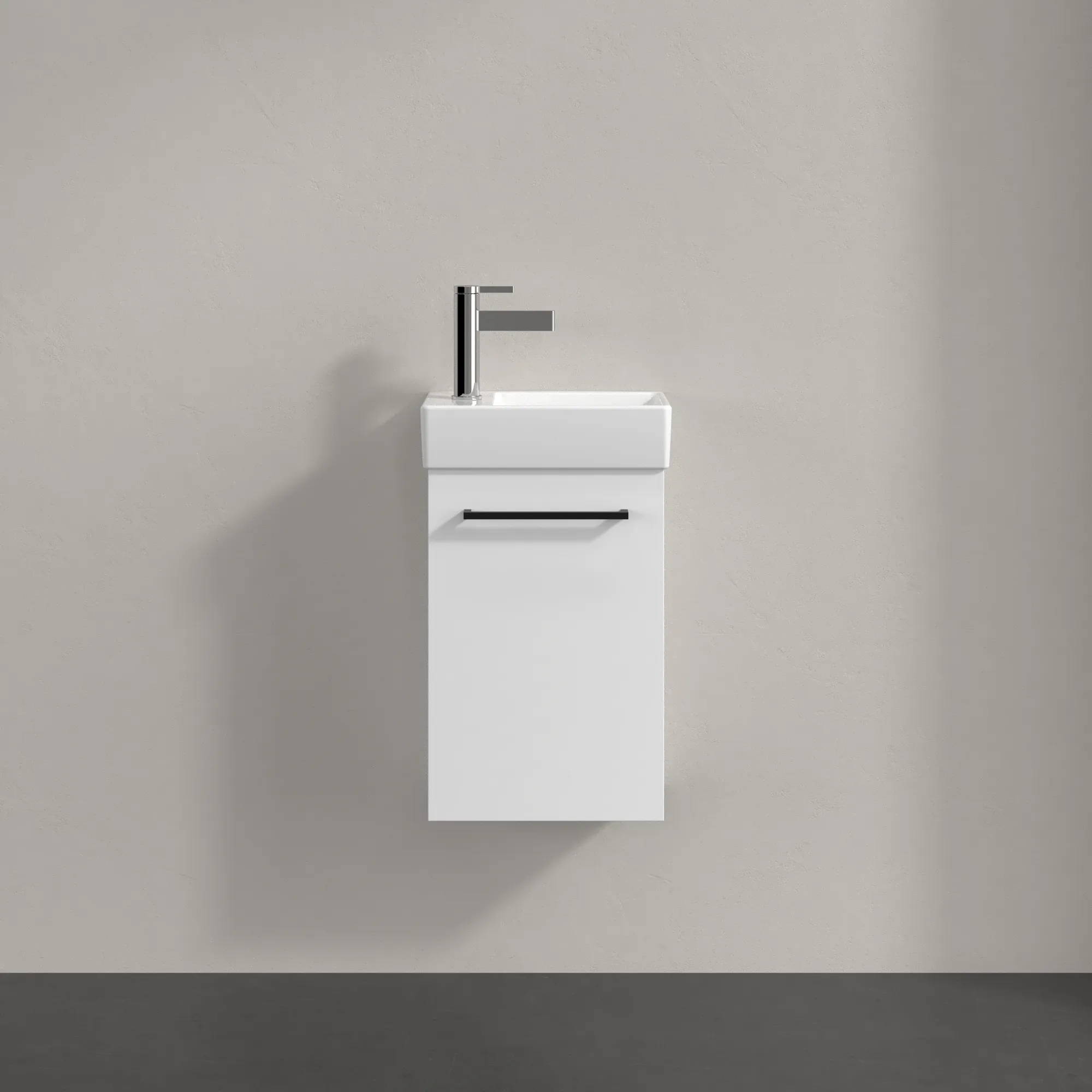 Villeroy & Boch Waschbeckenunterschrank Avento, Brilliant White, 340x514x200 mm, 1 Tür, SoftClosing, Wandmontage Villeroy & Boch Waschbeckenunterschrank Avento, Brilliant White, 340x514x200 mm, 1 Tür, SoftClosing, Wandmontage