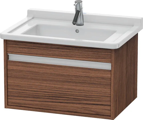 Duravit Waschtischunterschrank wandhängend „Ketho“ 80 × 41 × 45,5 cm in Nussbaum Dunkel