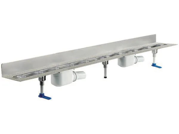 Dallmer Duschrinne CeraLine W Duo 1300 mm, Edelstahl 1.4301, DN 50, Ablaufleistung 1,4 l/s Dallmer Duschrinne CeraLine W Duo 1300 mm, Edelstahl 1.4301, DN 50, Ablaufleistung 1,4 l/s