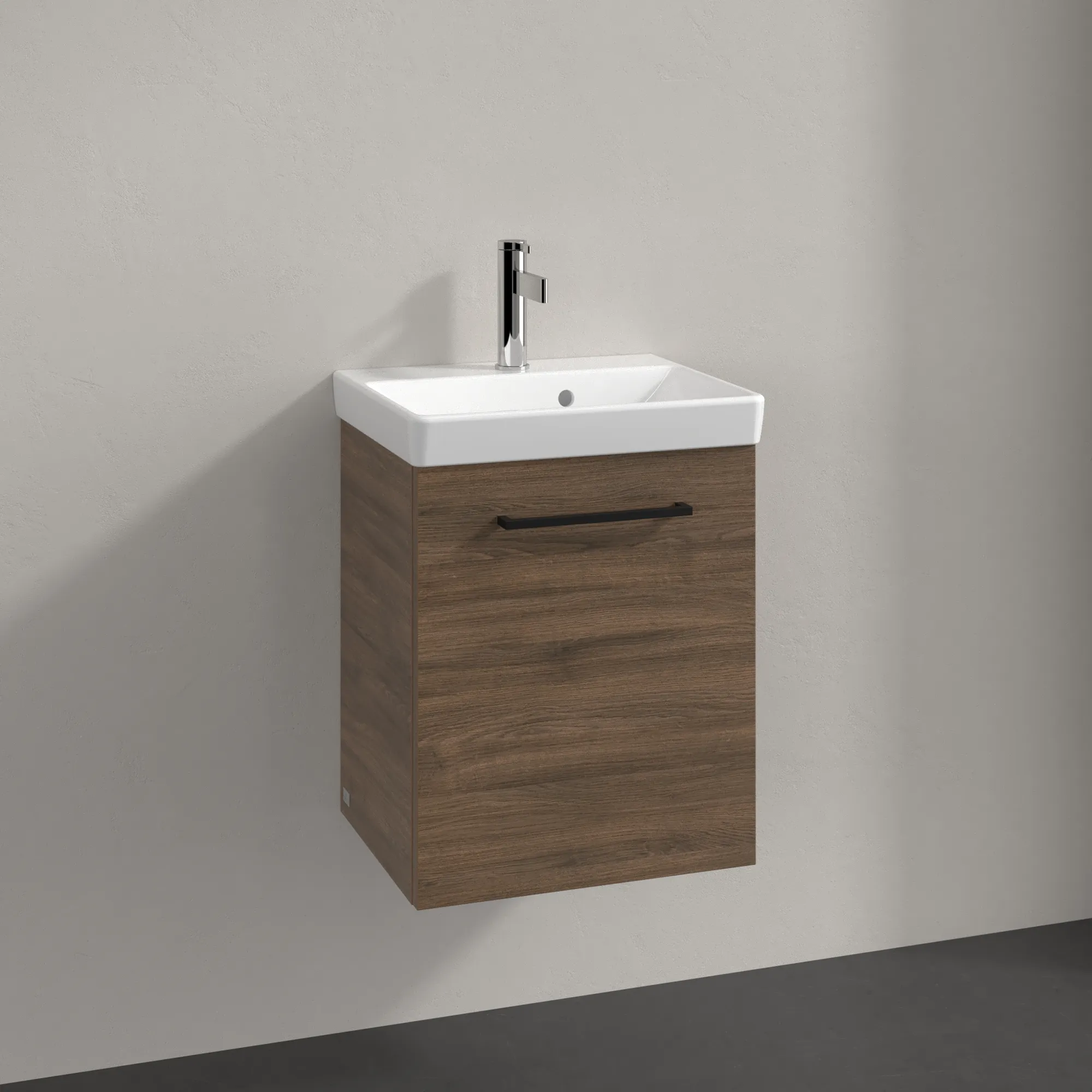 Villeroy & Boch Waschbeckenunterschrank Avento, Arizona Oak, 426 x 514 x 350 mm, 1 Tür, SoftClosing, Wandmontage Villeroy & Boch Waschbeckenunterschrank Avento, Arizona Oak, 426 x 514 x 350 mm, 1 Tür, SoftClosing, Wandmontage