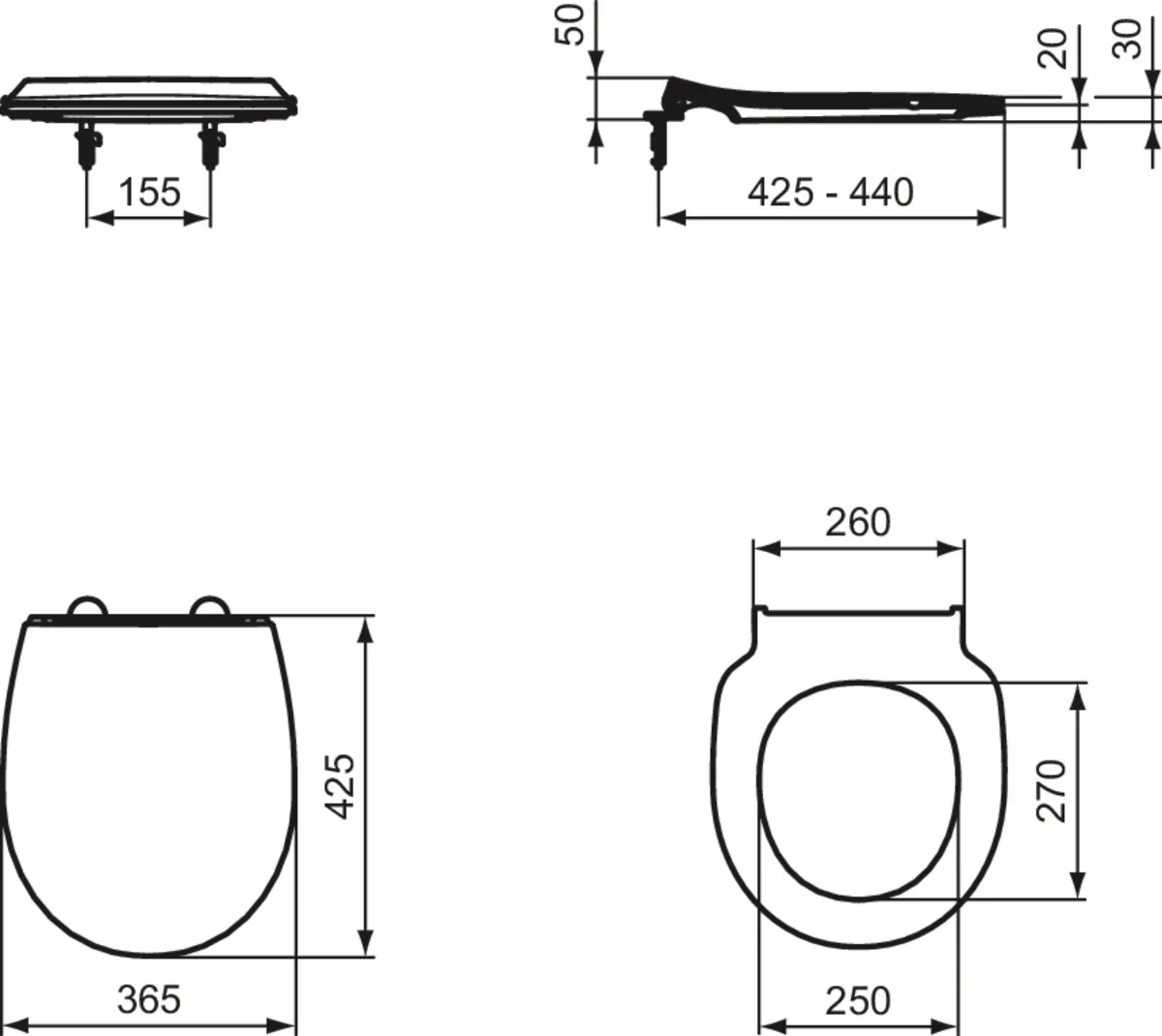 Ideal Standard WC-Sitz „Tirso“