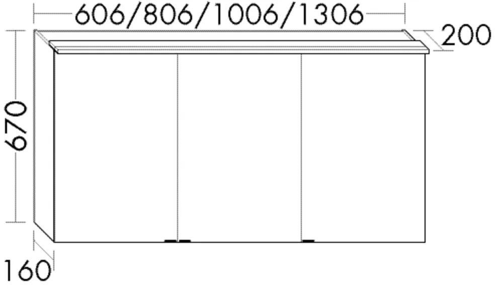 Spiegelschrank Yumo von burgbad – beidseitig verspiegelt, LED-Aufsatzleuchte 4200 K, Anthrazitgrau, 670 x 606 x 200 mm Spiegelschrank Yumo von burgbad – beidseitig verspiegelt, LED-Aufsatzleuchte 4200 K, Anthrazitgrau, 670 x 606 x 200 mm