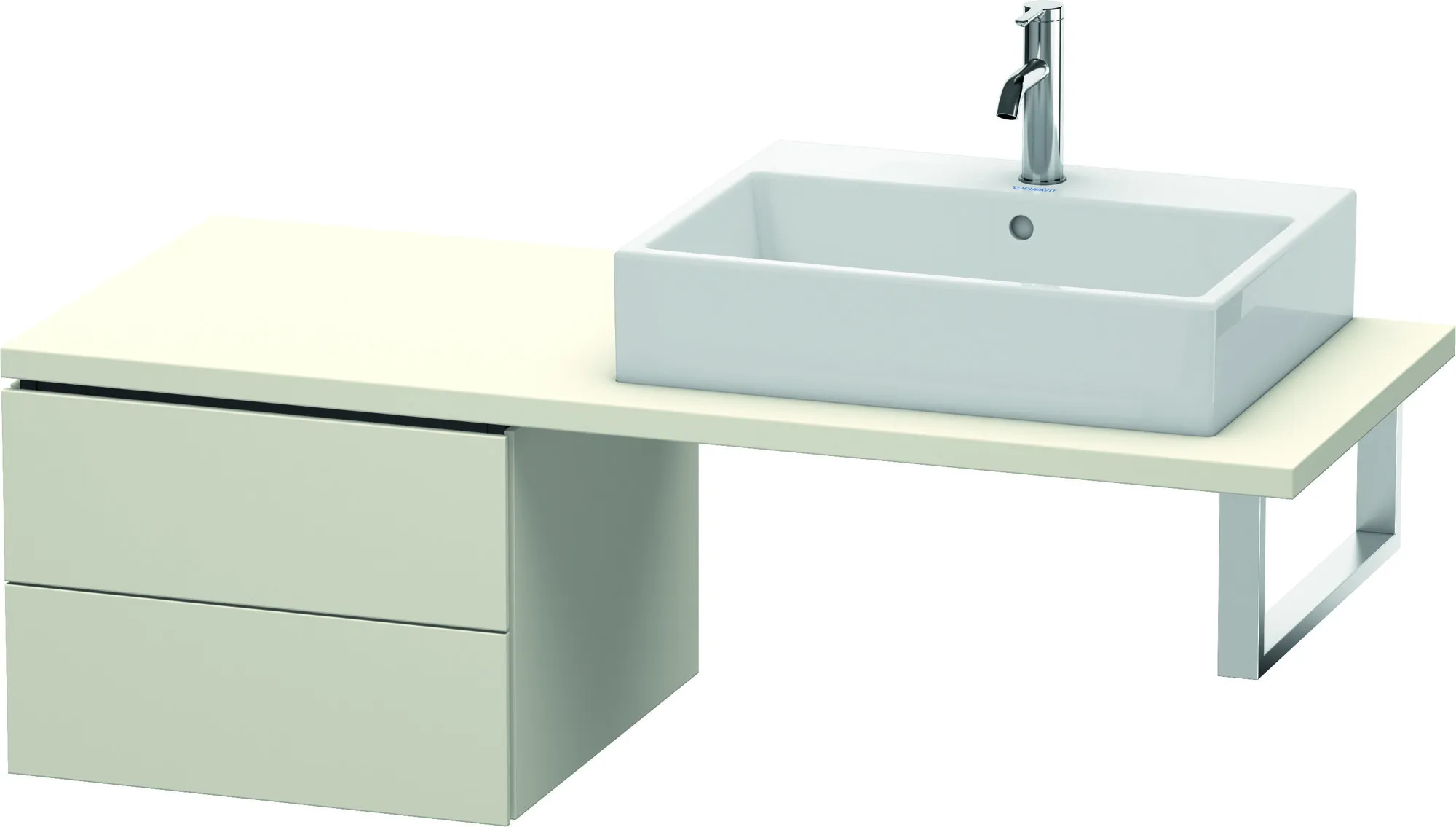 Duravit Unterschrank für Konsole „L-Cube“ 42 × 40 × 54,7 cm Taupe Matt Duravit Unterschrank für Konsole „L-Cube“ 42 × 40 × 54,7 cm Taupe Matt