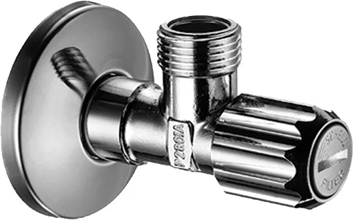 Hansgrohe AXOR Eckventil mit Schmutzfilter, Chrom, Anschlussmaße G 1/2 Eingang / G 3/8 Abgang