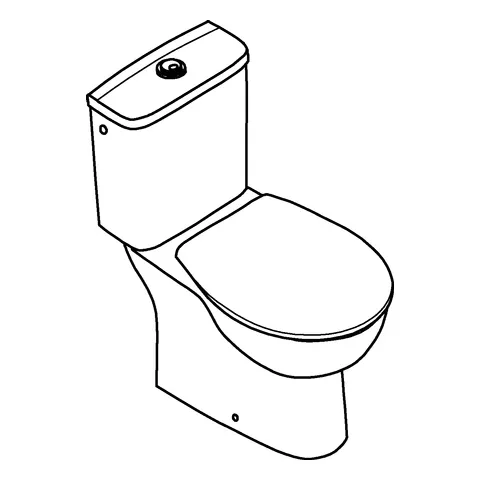 Stand-WC-Kombination Set Bau Keramik 39346, mit Tiefspüler spülrandlos, Aufsatzspülkasten, WC-Sitz mit Deckel - werkzeuglos abnehmbar, aus Sanitärkeramik, alpinweiß Stand-WC-Kombination Set Bau Keramik 39346, mit Tiefspüler spülrandlos, Aufsatzspülkasten, WC-Sitz mit Deckel - werkzeuglos abnehmbar, aus Sanitärkeramik, alpinweiß