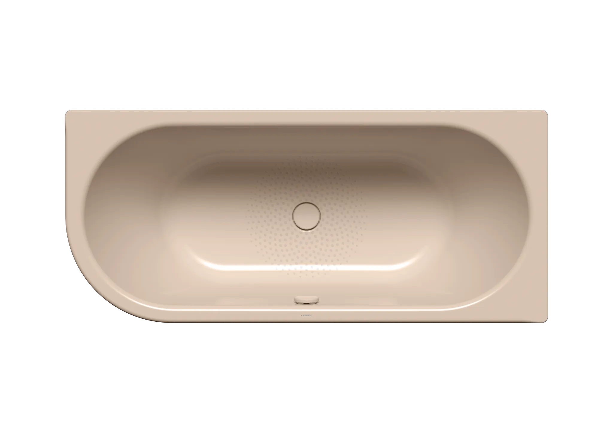 Kaldewei Badewanne „Centro Duo 1“ eck, asymmetrisch rechteck 180 × 80 cm, links mit Überlaufbohrung, in bahamabeige