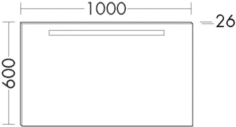 burgbad Spiegel „Sys30“ 1000 × 600 mm burgbad Spiegel „Sys30“ 1000 × 600 mm
