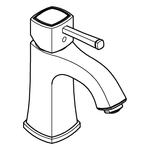 Einhand-Waschtischbatterie Grandera 24370, M-Size, Einlochmontage, glatter Körper, chrom Einhand-Waschtischbatterie Grandera 24370, M-Size, Einlochmontage, glatter Körper, chrom