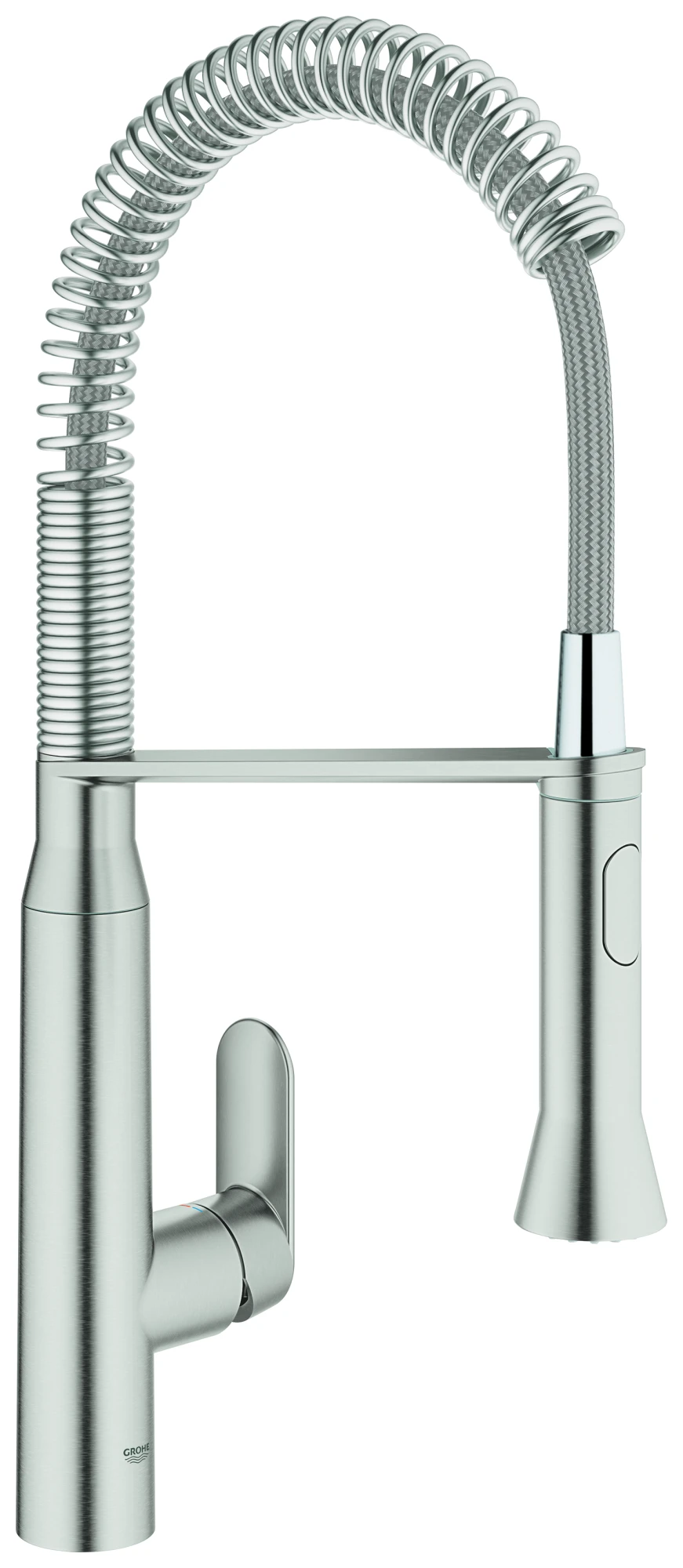 Einhand-Spültischbatterie K7 31379, Einlochmontage, herausziehbare SpeedClean Profibrause, Höhe 539 mm, chrom