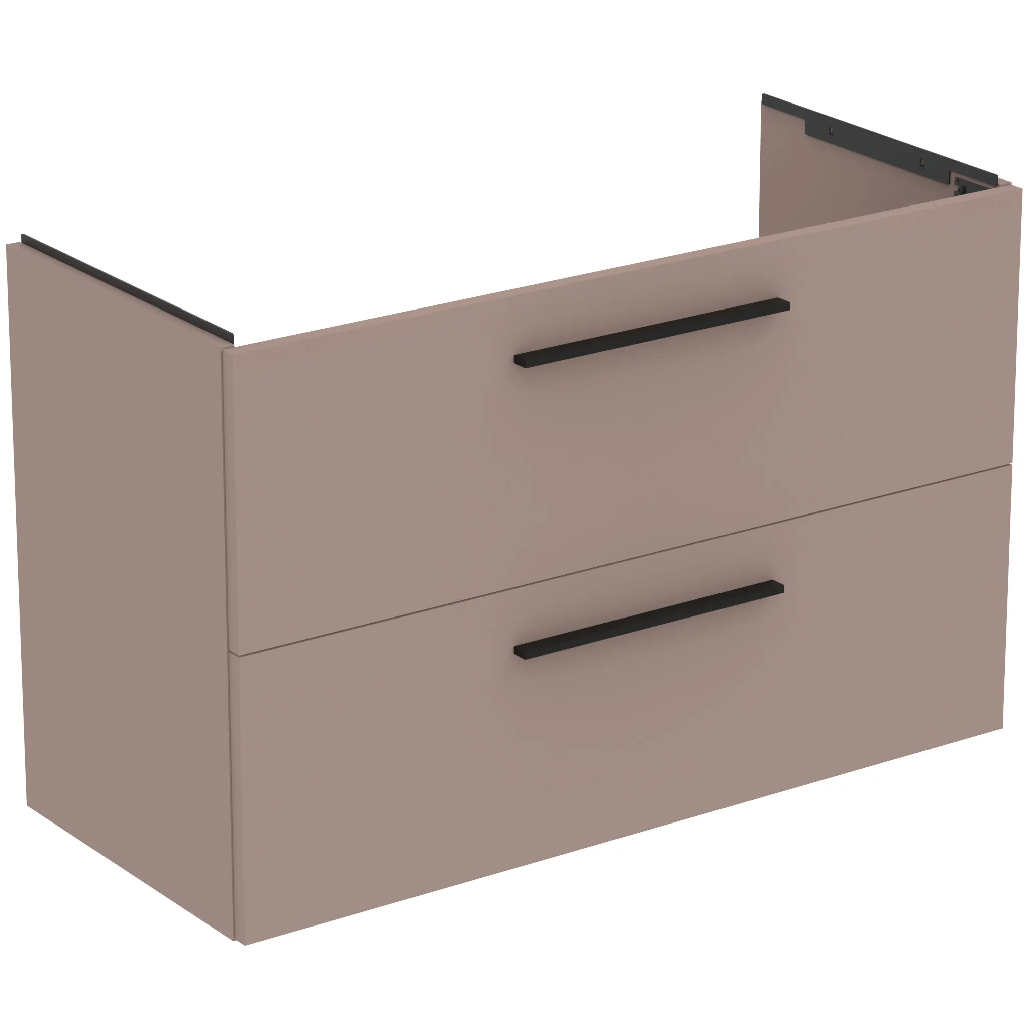 Möbelpaket i.life A mit Waschtisch 100cm und Unterschrank mit chrom Griff Weiß matt