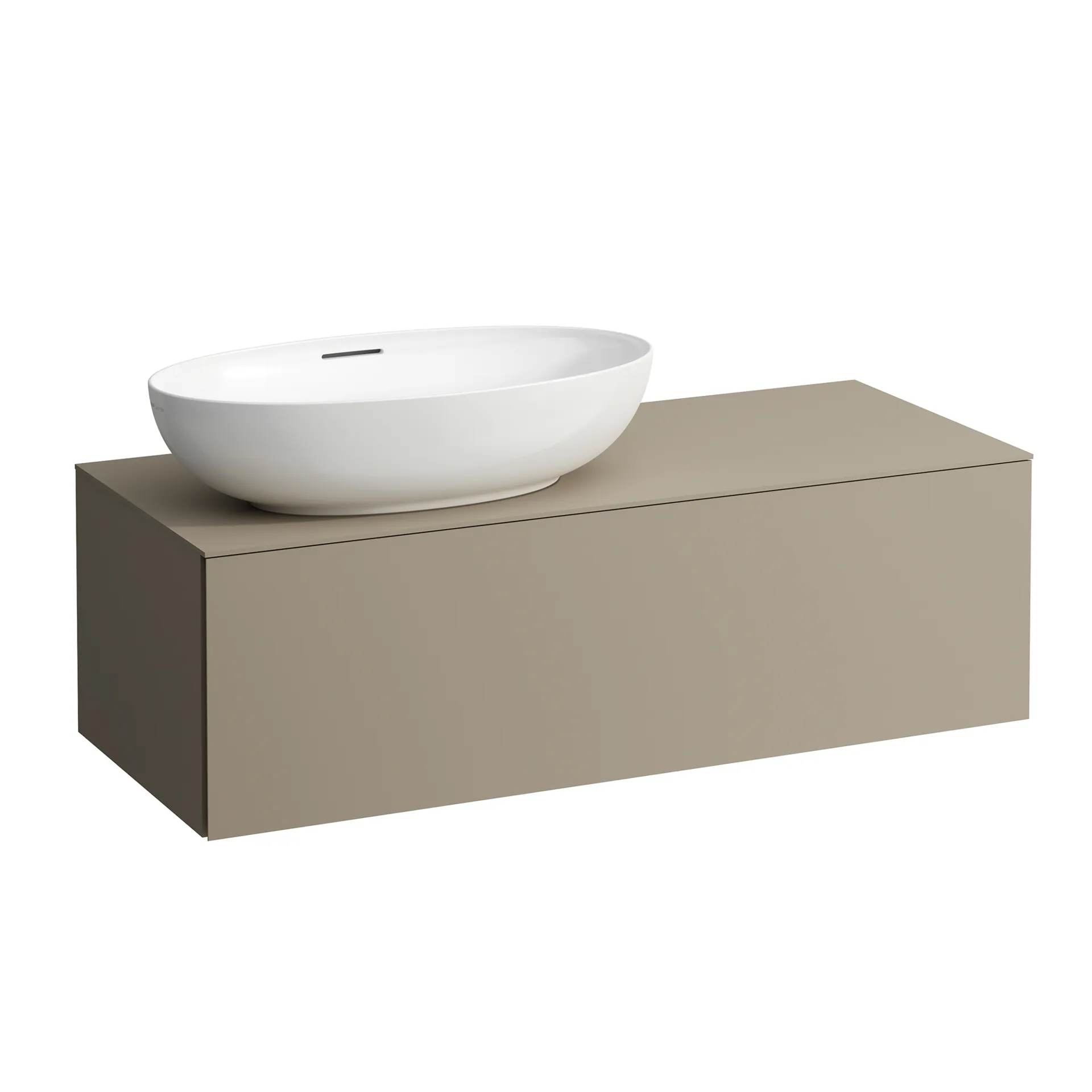 Laufen Schubladenelement „Ilbagnoalessi“ 1200 × 370 × 500 mm Perlbeige, ohne Hahnlochbohrung, links Laufen Schubladenelement „Ilbagnoalessi“ 1200 × 370 × 500 mm Perlbeige, ohne Hahnlochbohrung, links