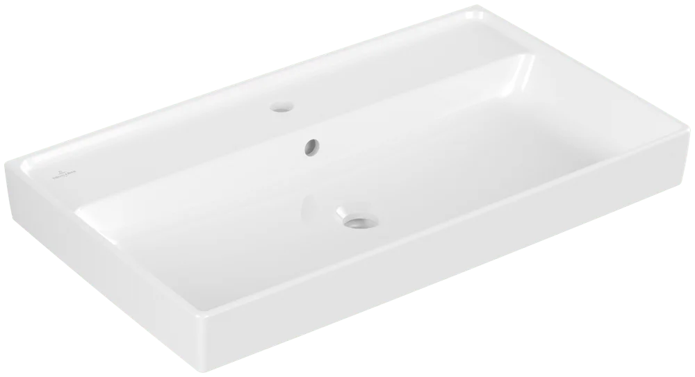 Villeroy & Boch Collaro Schrankwaschtisch, 800x465x160mm, glänzend weiß Alpin, TitanCeram, mit Überlauf Villeroy & Boch Collaro Schrankwaschtisch, 800x465x160mm, glänzend weiß Alpin, TitanCeram, mit Überlauf
