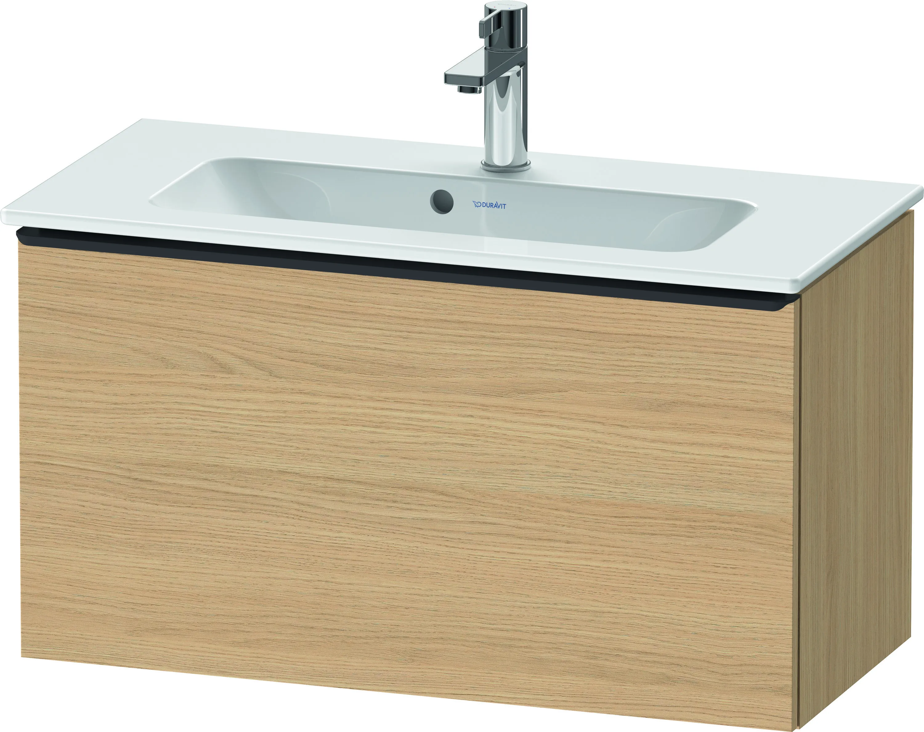 Duravit Waschtischunterschrank wandhängend „D-Neo“ 81 × 44 × 37,2 cm Eiche Natur