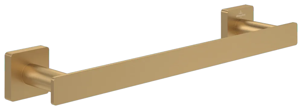 Villeroy & Boch Handtuchhalter „Elements-Striking“, Befestigung verdeckt, 1-armig in Brushed Gold