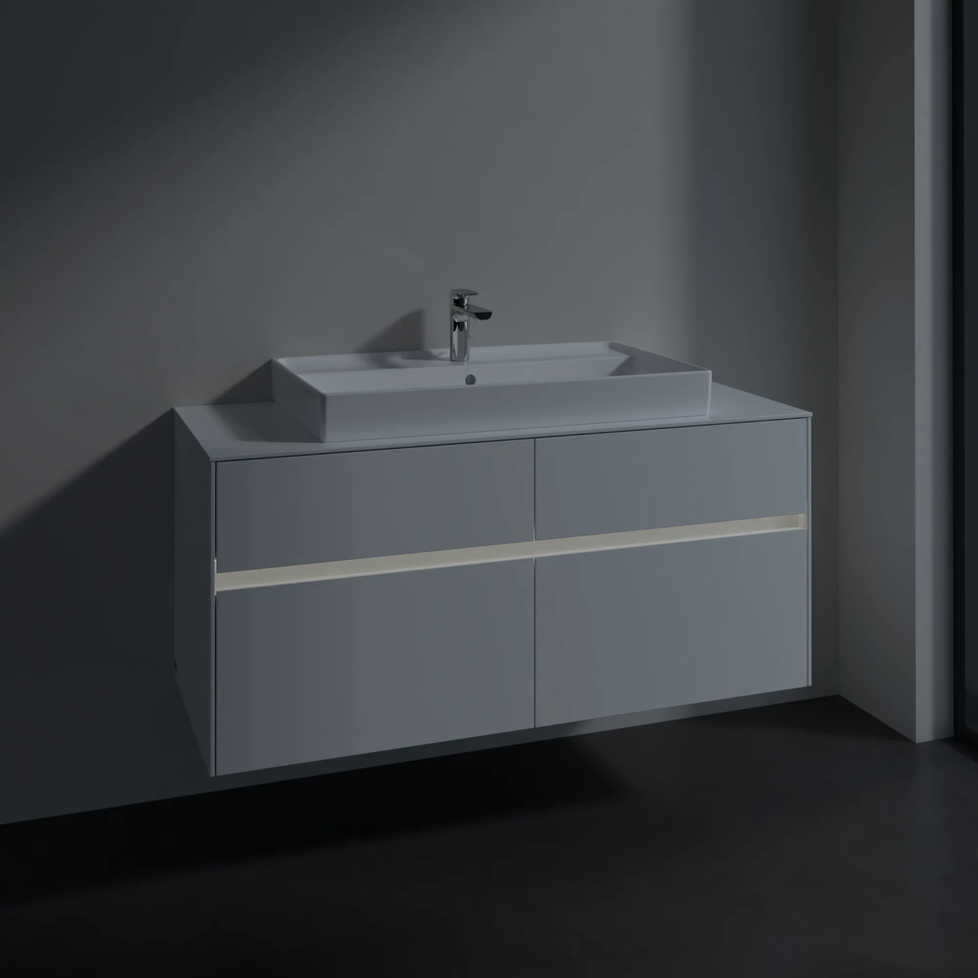 Villeroy & Boch Collaro Waschbeckenunterschrank 1200x548x500mm Glossy White Villeroy & Boch Collaro Waschbeckenunterschrank 1200x548x500mm Glossy White