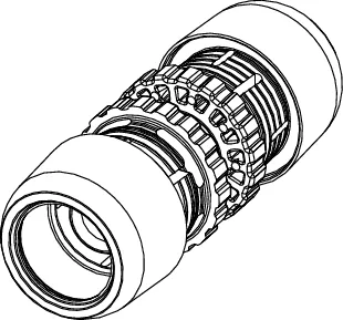 TECElogo-Ax Kupplung Dimension 16 × 16, Siliziumbronze TECElogo-Ax Kupplung Dimension 16 × 16, Siliziumbronze