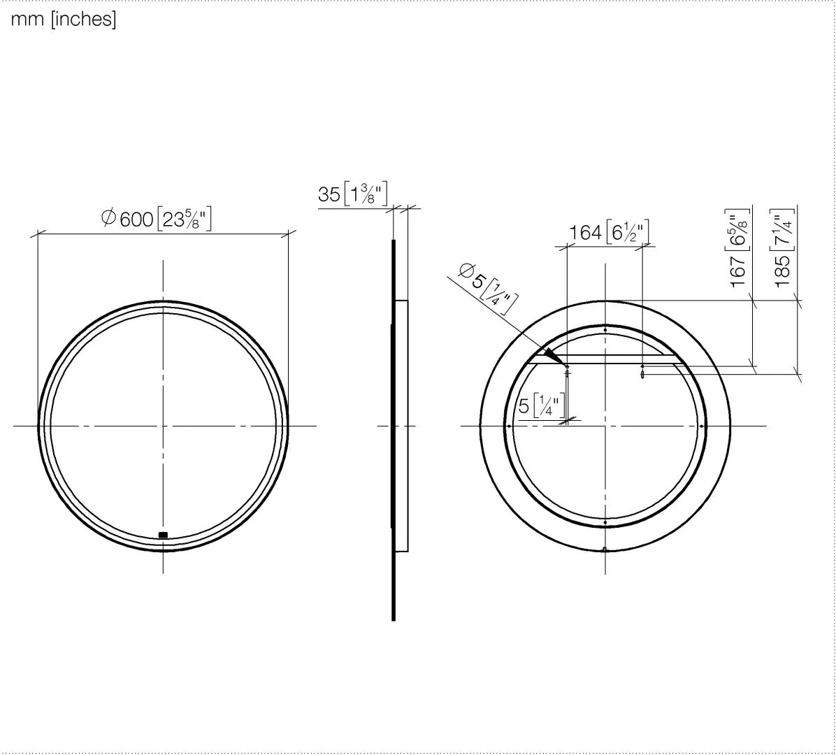 Lichtspiegel, rund SERIENNEUTRAL Weiß matt 83150979