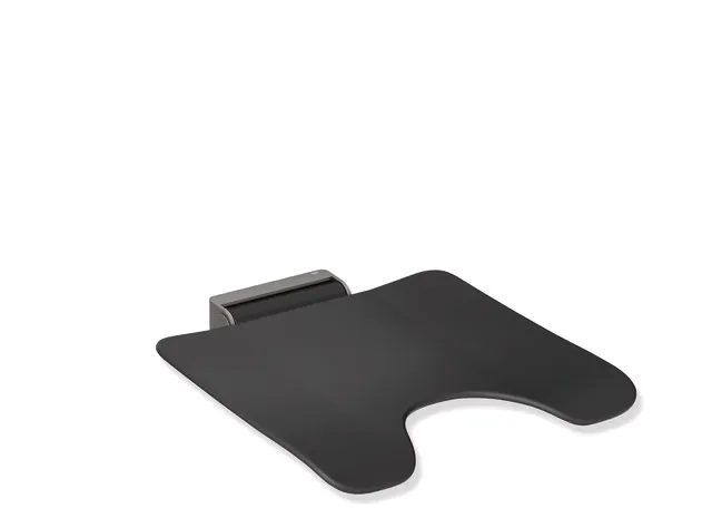HEWI Klappsitz System 900, Wandkonsole aus Edelstahl, Sitzfläche 450x450 mm, HEWI Farbe ER