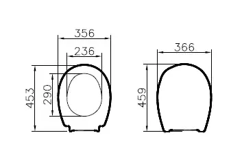 Conforma WC-Sitz Duroplast ohne Absenkautomatik Scharnierwelle Weiß Hochglanz Conforma WC-Sitz Duroplast ohne Absenkautomatik Scharnierwelle Weiß Hochglanz
